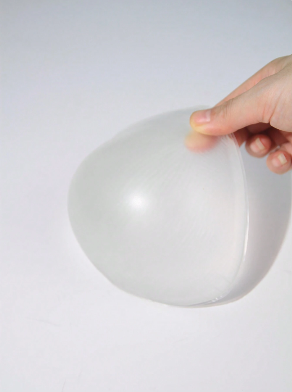 DUMMY - Protesis de silicona externa transparente  triangular talla E